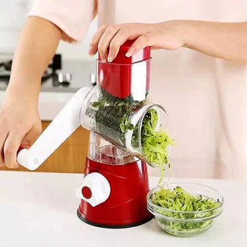 3-in-1 Rotary Vegetable Slicer & Grater